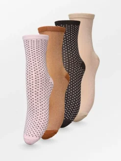 Glimmersokker|BeckSöndergaard Dina Mix Sock 4 Pack
