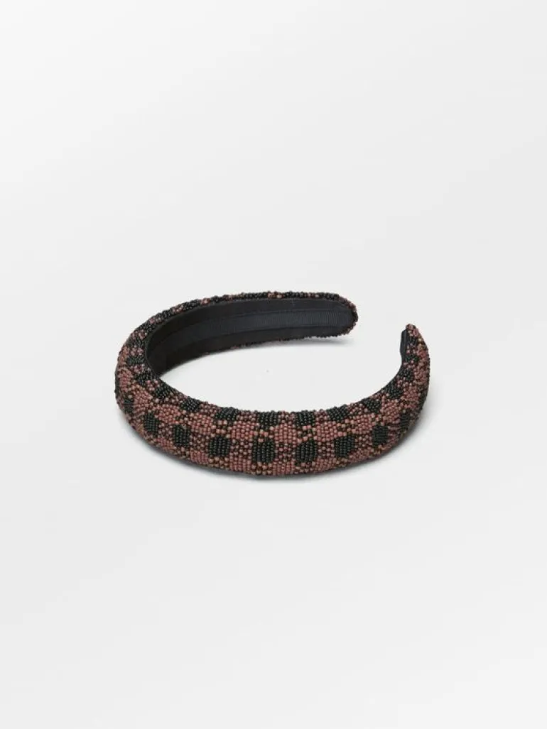 Hårbøyler|BeckSöndergaard Gingham Beaded Hairbrace