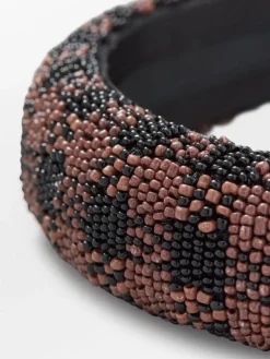 Hårbøyler|BeckSöndergaard Gingham Beaded Hairbrace