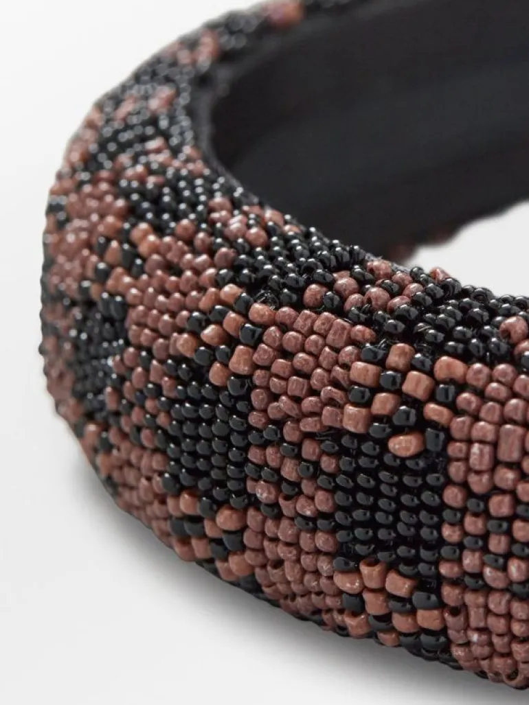 Hårbøyler|BeckSöndergaard Gingham Beaded Hairbrace