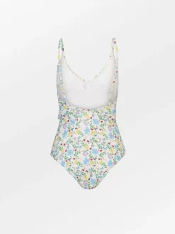 Badedrakt|BeckSöndergaard Ireni Bly Frill Swimsuit