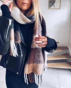 Vinterskjerf|BeckSöndergaard Iverna Scarf - Acorn Brown