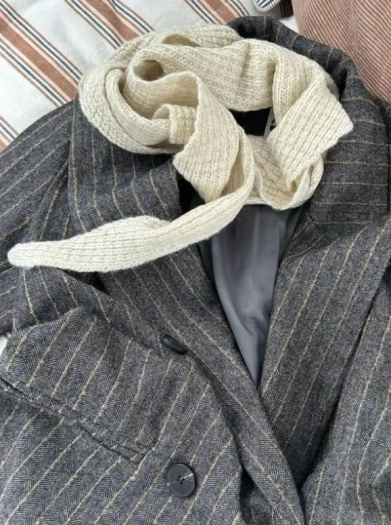 Ensfarget Skjerf|BeckSöndergaard Matty Triangle Scarf