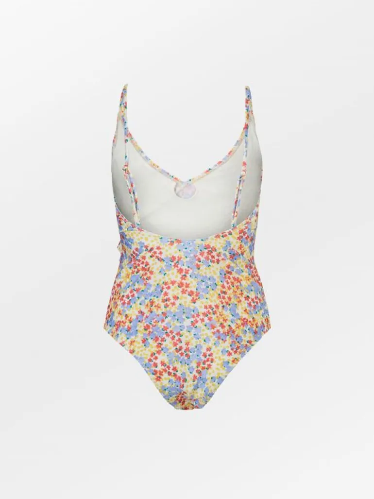 Badedrakt|BeckSöndergaard Oline Bly Frill Swimsuit