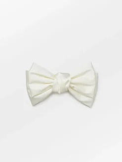 Hårtilbehør|BeckSöndergaard Satin Big Bow - White