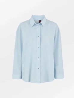 Pyjamaser|BeckSöndergaard Seersucker Pyjamas Set - Blue