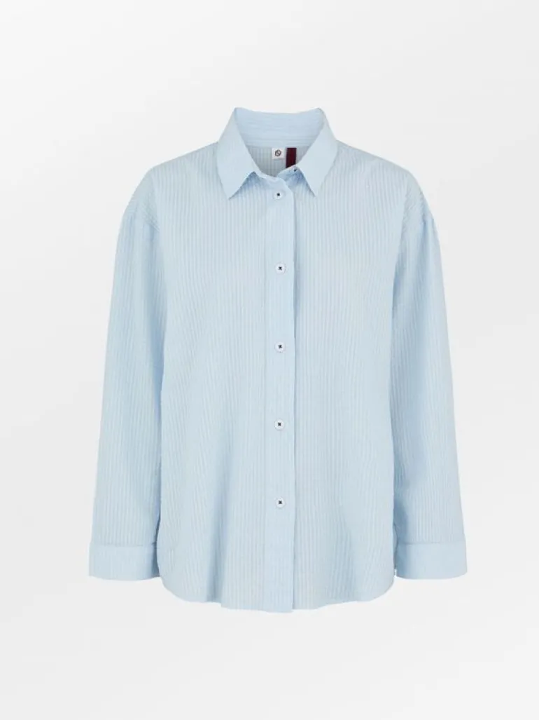 Pyjamaser|BeckSöndergaard Seersucker Pyjamas Set - Blue