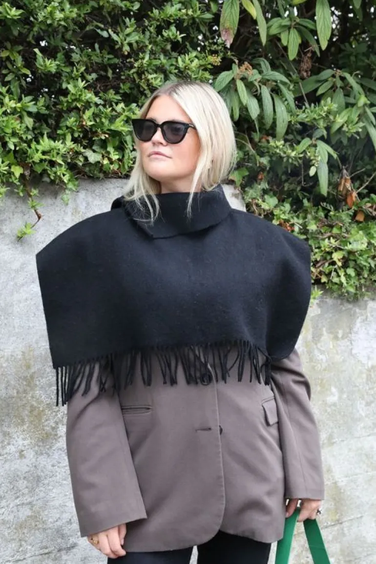 Ullskjerf|BeckSöndergaard Solid Crystal Poncho