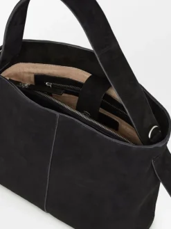 Crossbody Vesker|BeckSöndergaard Suede Fraya Small Bag - Black