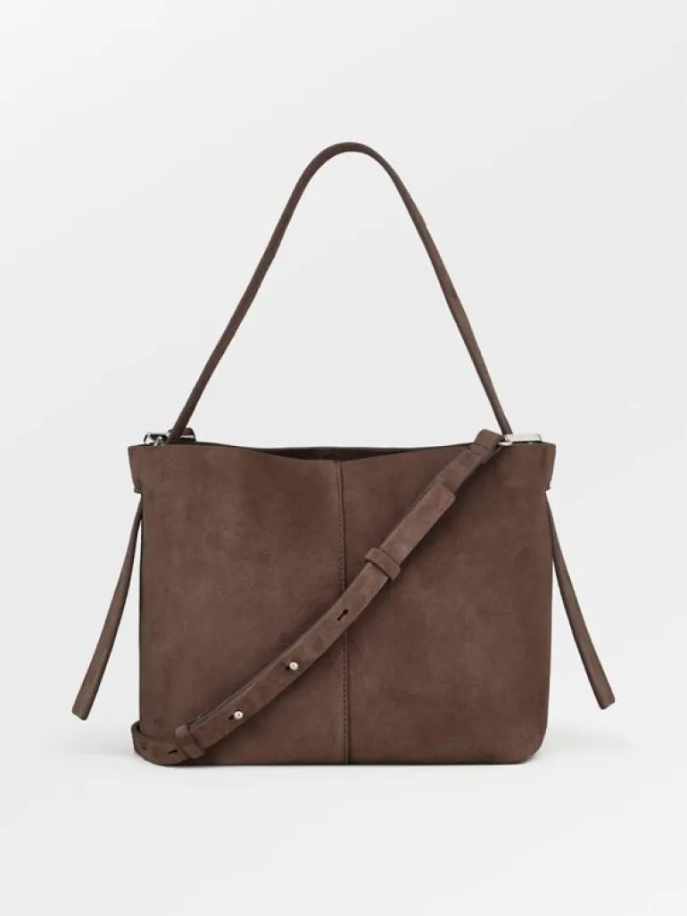 Crossbody Vesker|BeckSöndergaard Suede Fraya Small Bag - Brown