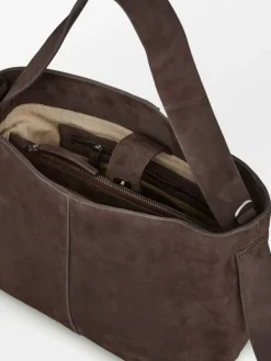 Crossbody Vesker|BeckSöndergaard Suede Fraya Small Bag - Brown